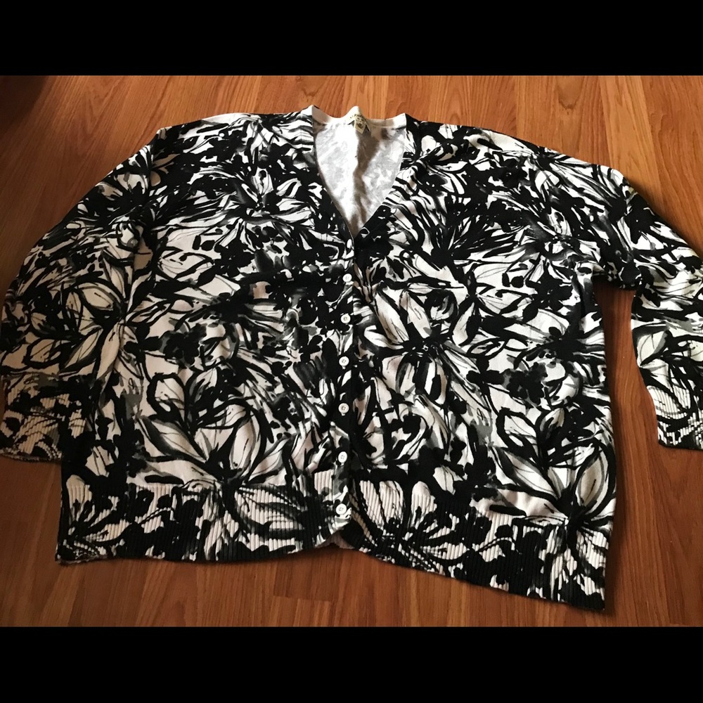 St. Johns Bay Cardigan Sweater Womens 2XL xxlarge